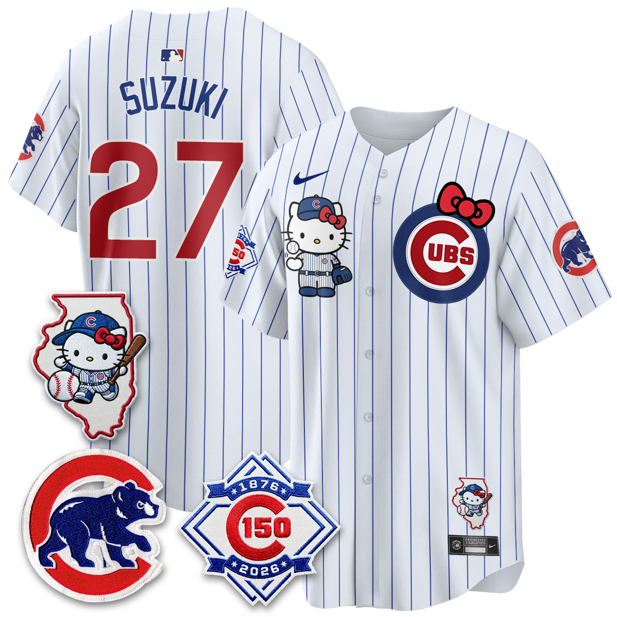 Chicago Cubs x Meow KT Vapor Premier Limited Jersey - Stitched V2