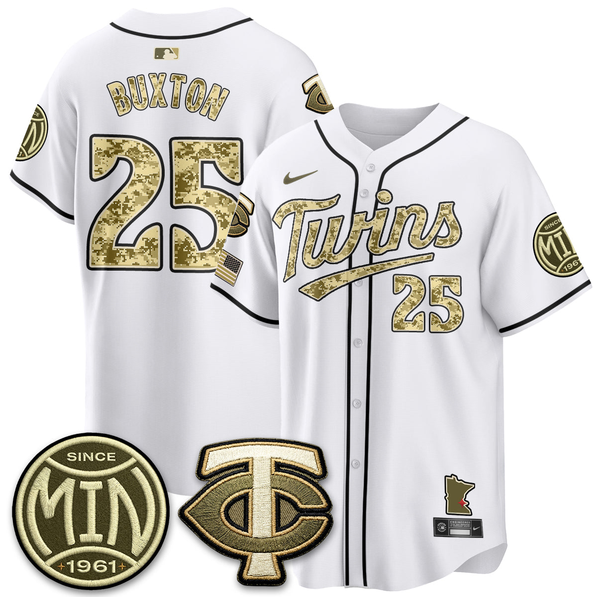 Minnesota Twins 2026 Armed Forces Day Jersey - Stitched