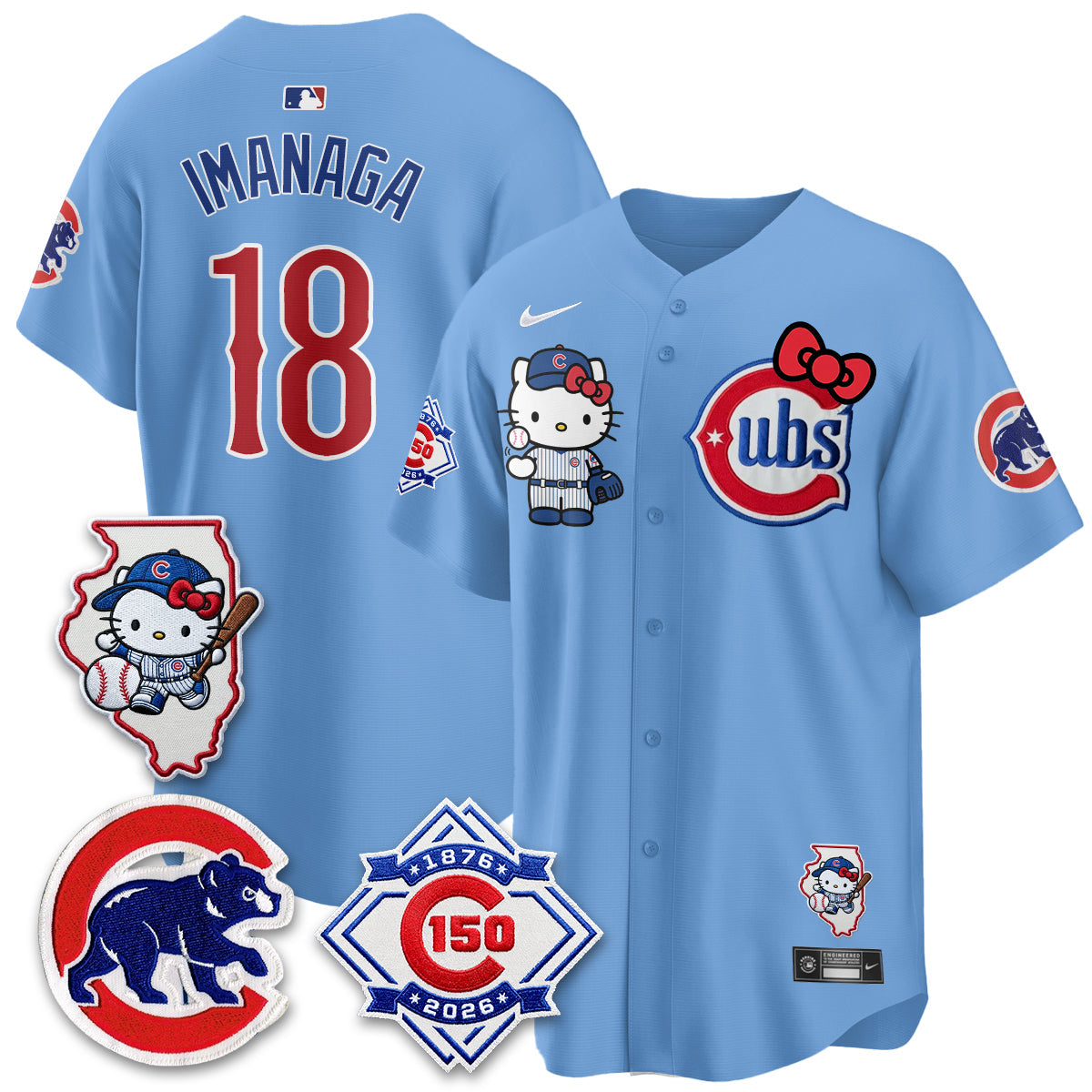 Chicago Cubs x Meow KT Vapor Premier Limited Jersey - Stitched V2