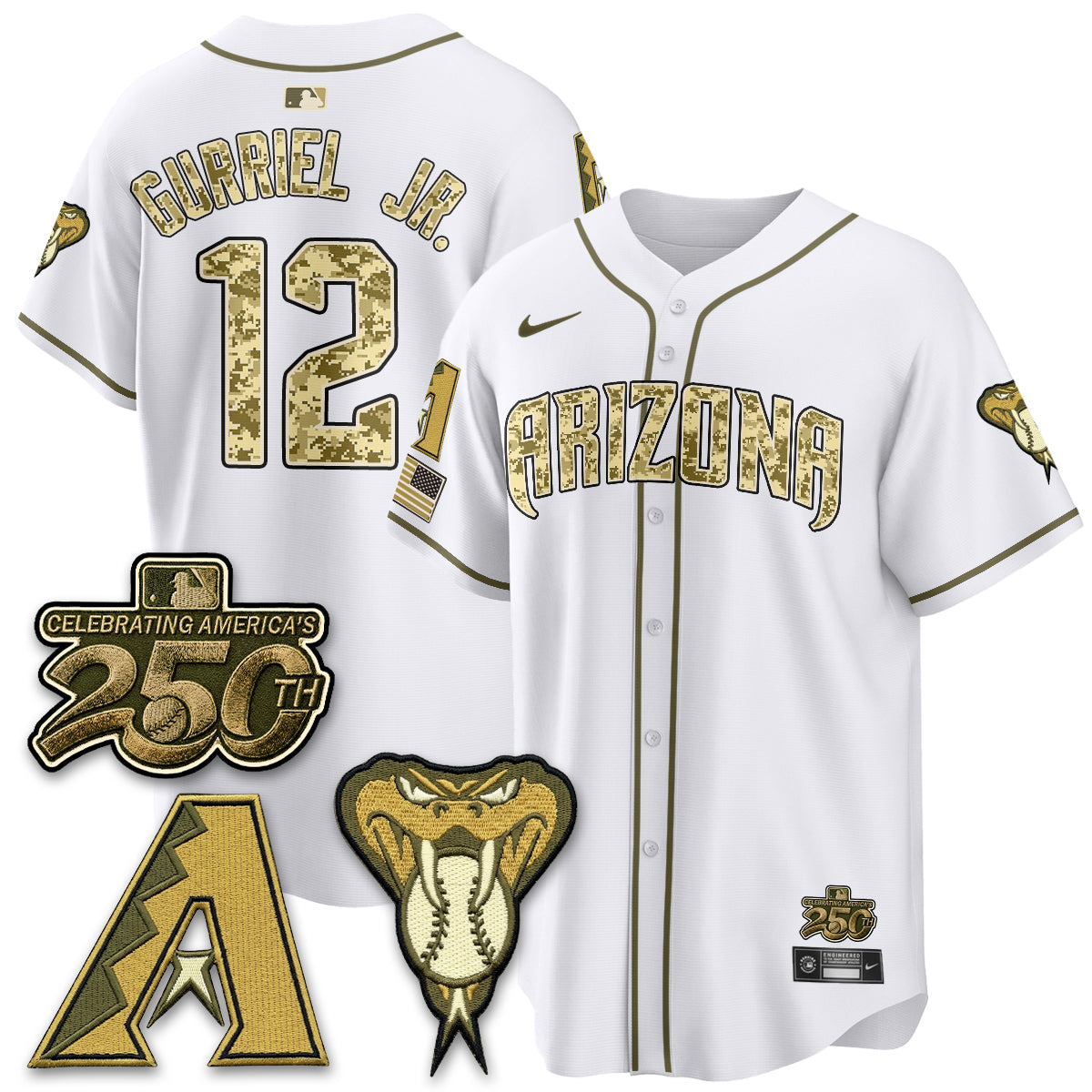 Arizona Diamonbacks Salute to Service 2026 Vapor Premier Limited Jersey - Stitched-Cuztomshoes