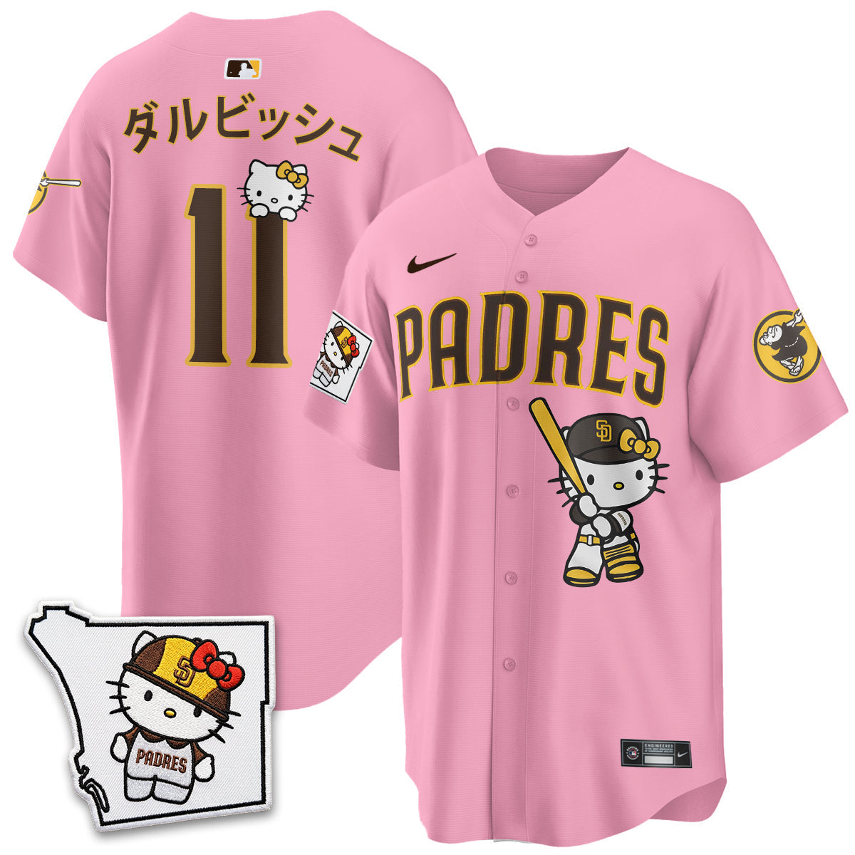 San Diego Padres x Meow KT Vapor Limited Jersey - Stitched V2