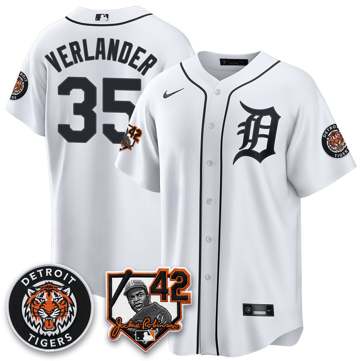 Detroit Tigers 2026 Jackie Robinson Day Vapor Limited Jersey - Stitched