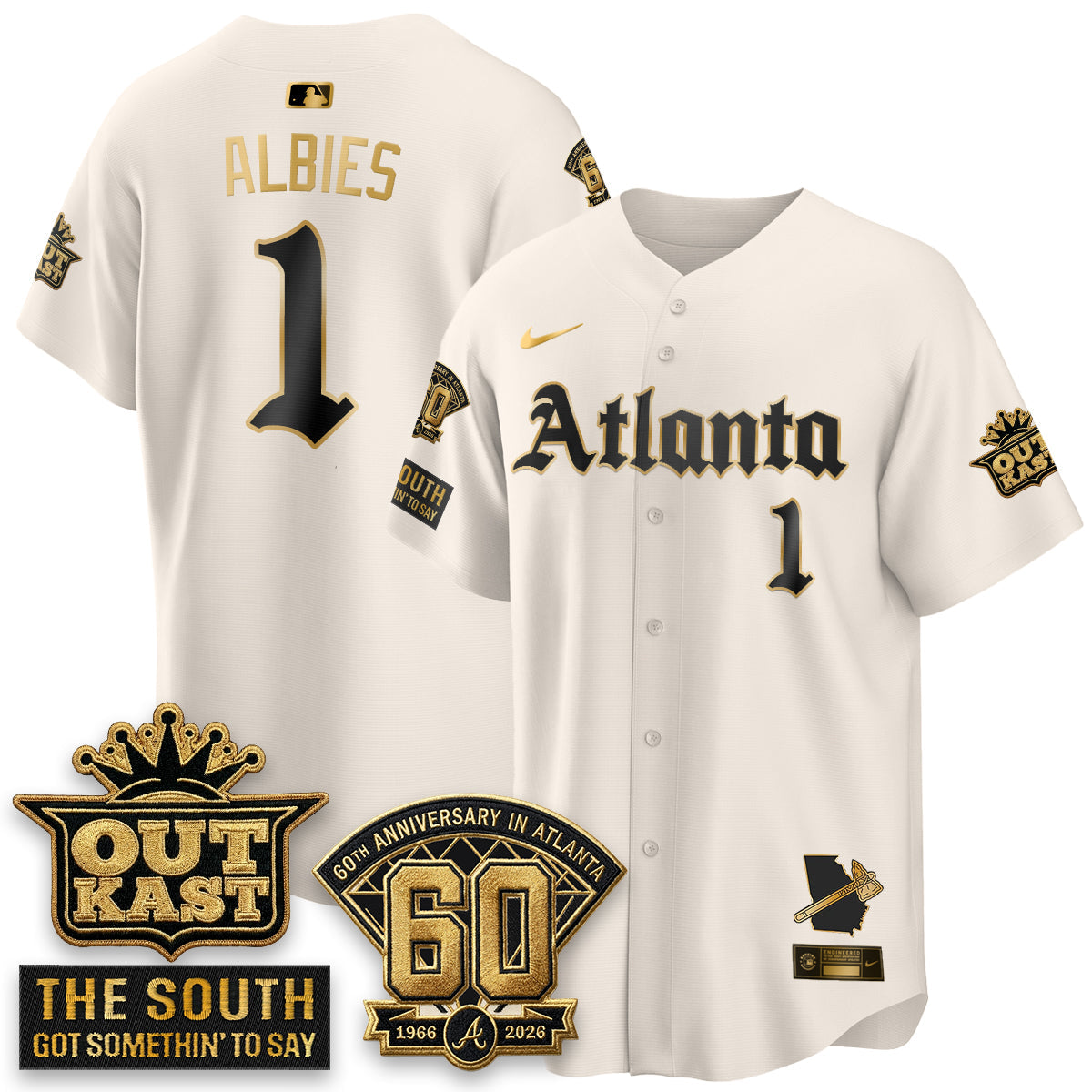 Atlanta Braves 2026 Gothic Edition Vapor Limited Jersey - Stitched