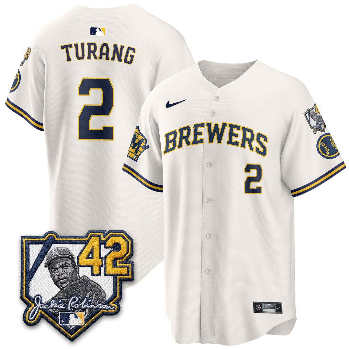 Milwaukee Brewers 2026 New Era Vapor Limited Jersey - Stitched-Cuztomshoes
