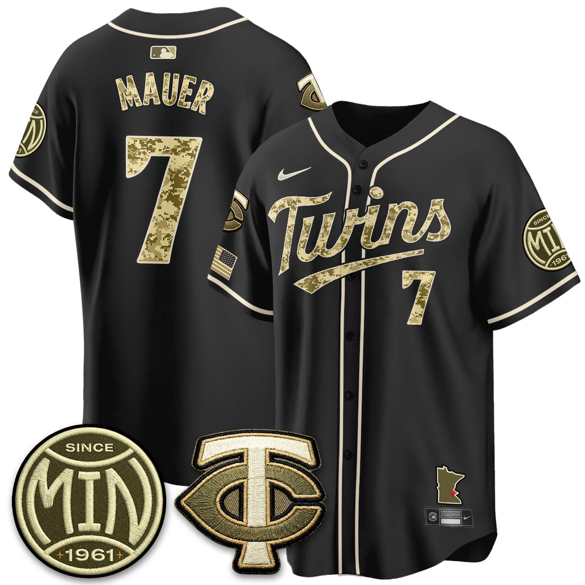Minnesota Twins 2026 Armed Forces Day Jersey - Stitched