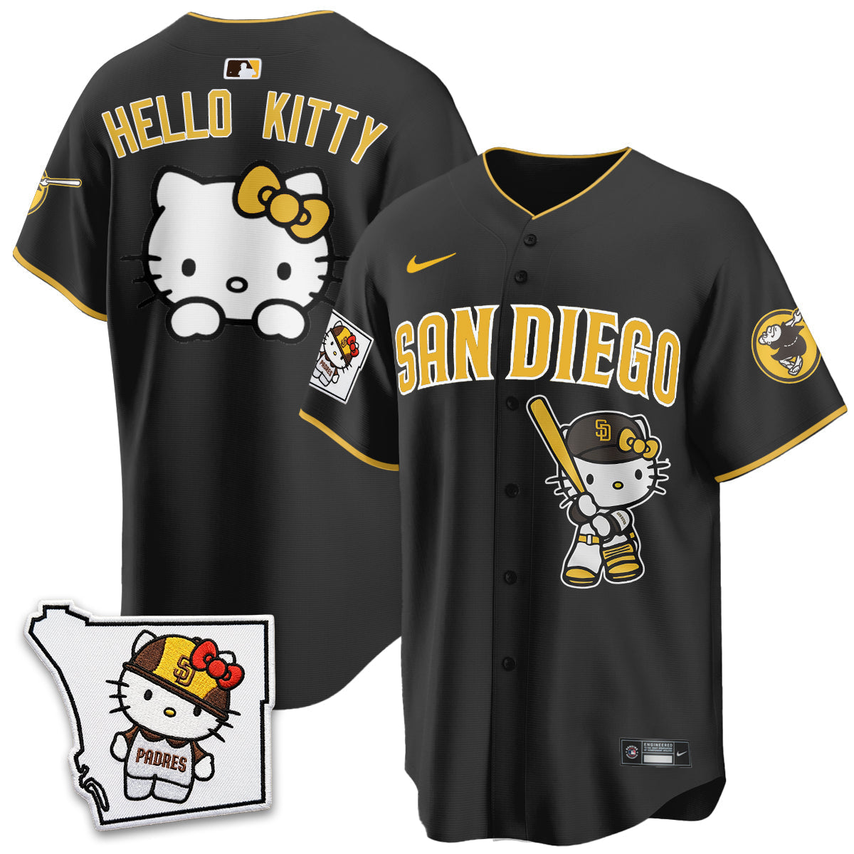 San Diego Padres x Meow KT Vapor Limited Jersey - Stitched V2