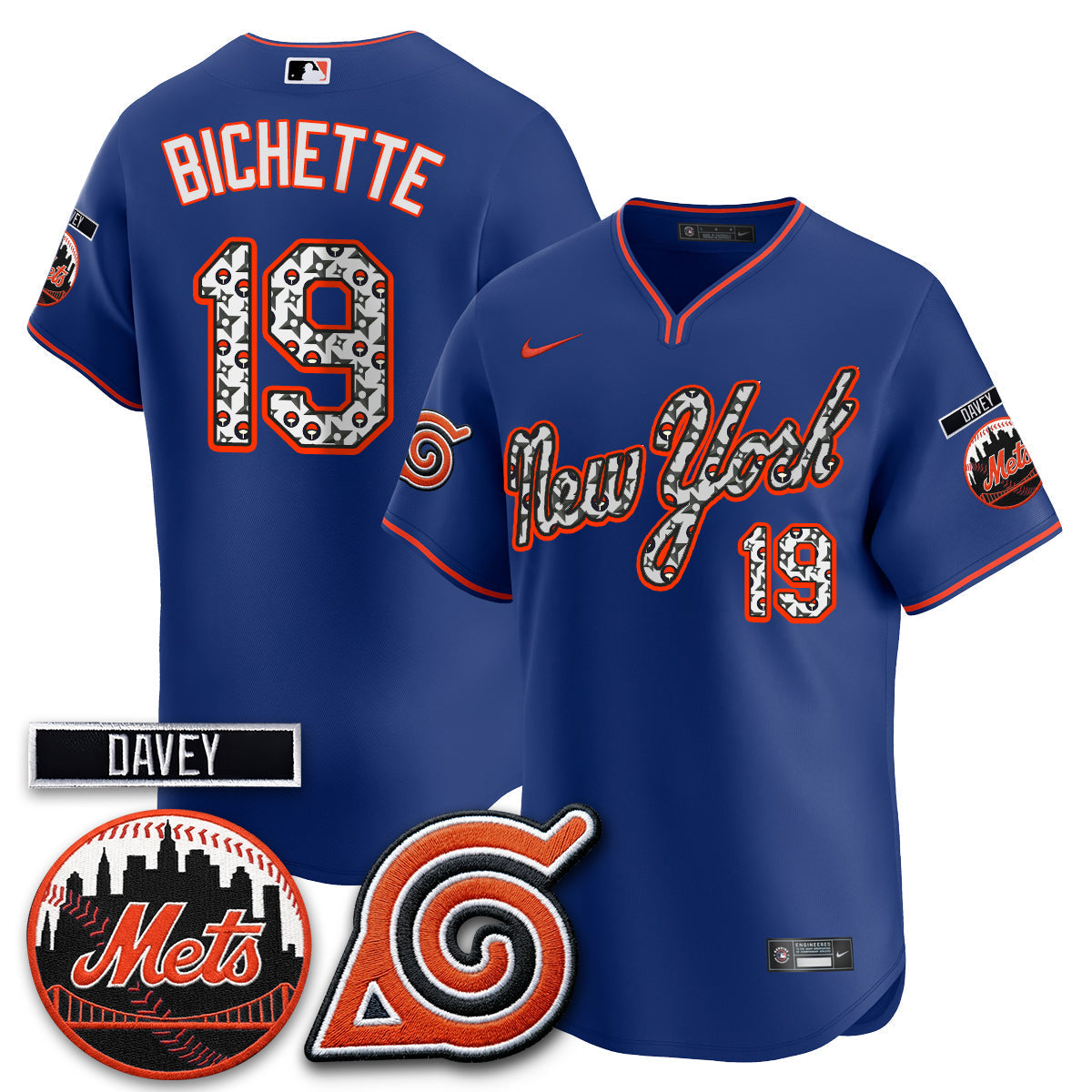 New York Mets x Naruto Nights 2026 Vapor Limited Jersey - Stitched V2