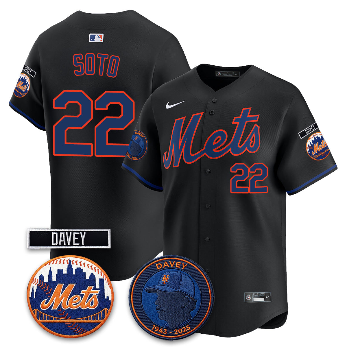 New York Mets 2026 Davey Johnson In Memoriam Vapor Limited Jersey - Stitched-Cuztomshoes