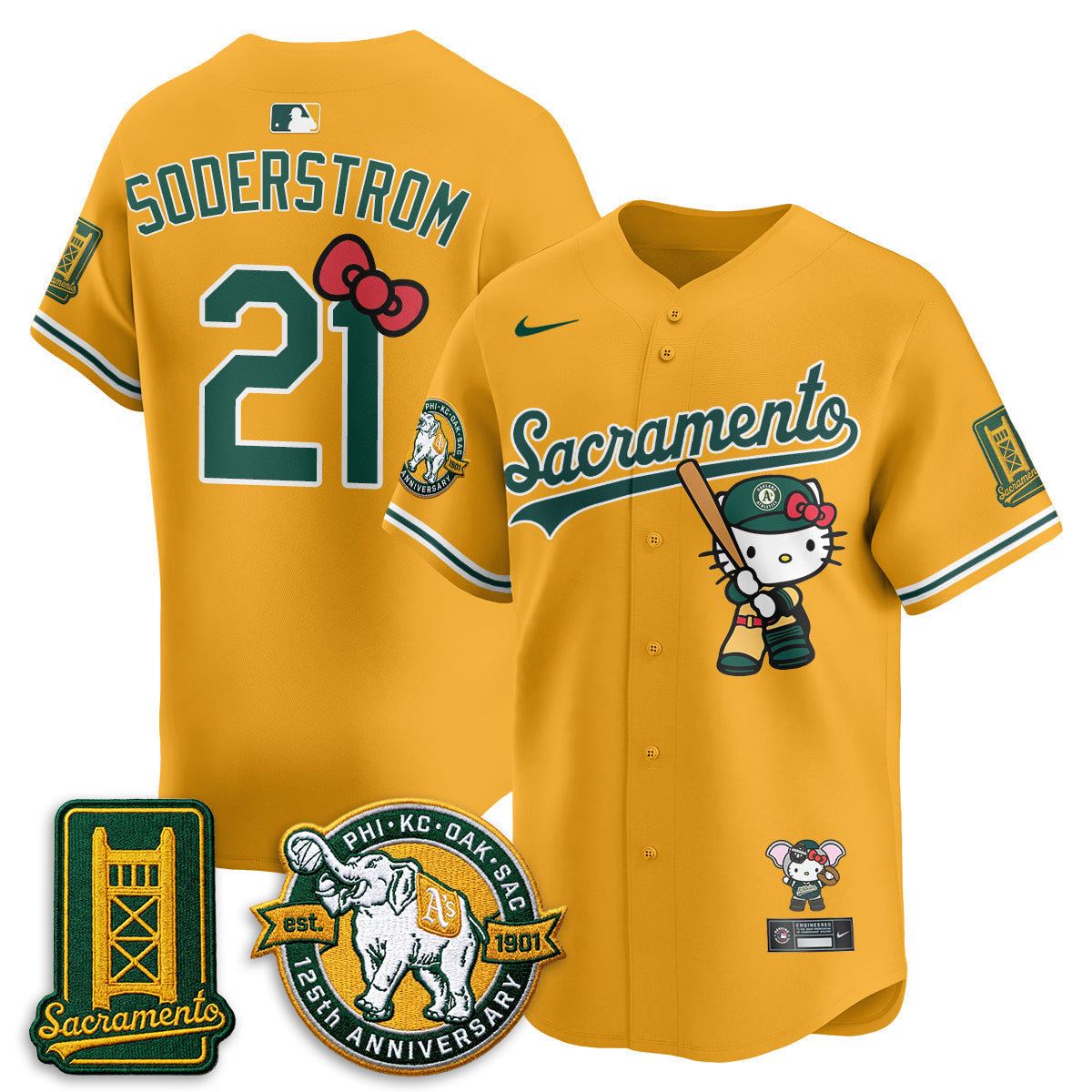 Athletics x Meow KT 2026 Vapor Limited Jersey - Stitched