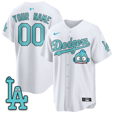 Los Angeles Dodgers x Hangyodon Edition Vapor Custom Jersey- Stitched-Cuztomshoes