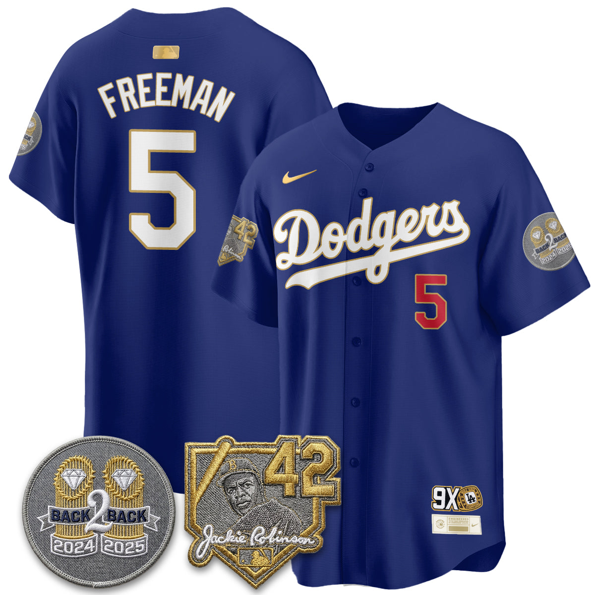 Los Angeles Dodgers - 2026 Jackie Robinson Day Vapor Limited Jersey - Stitched-Cuztomshoes