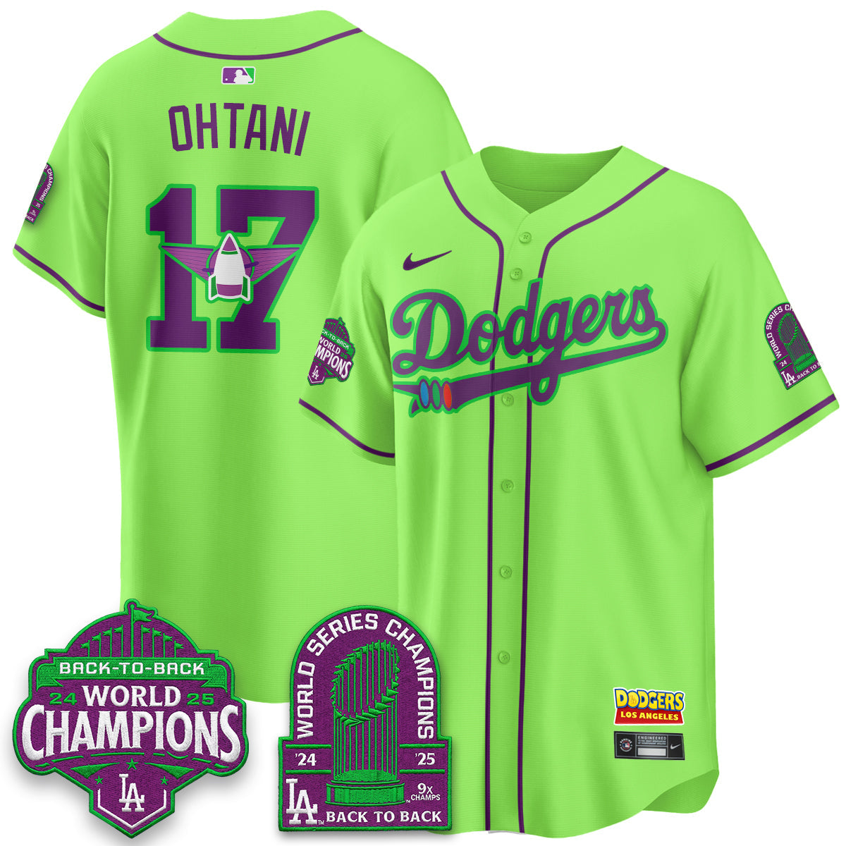 Los Angeles Dodgers 2026 Space Ranger Vapor Limited Jersey - Stitched-Cuztomshoes