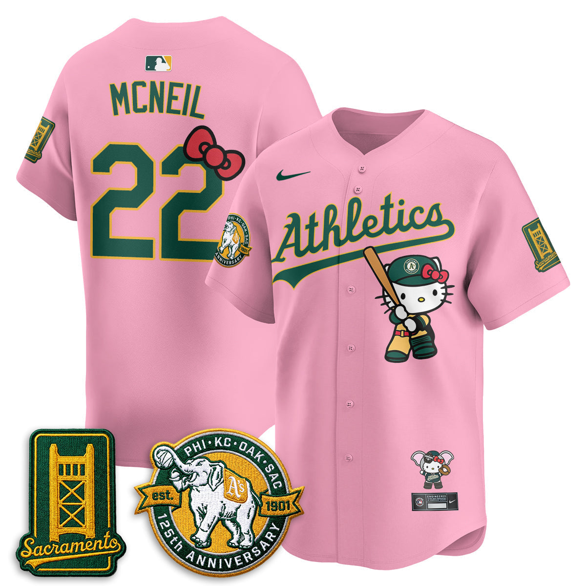 Athletics x Meow KT 2026 Vapor Limited Jersey - Stitched
