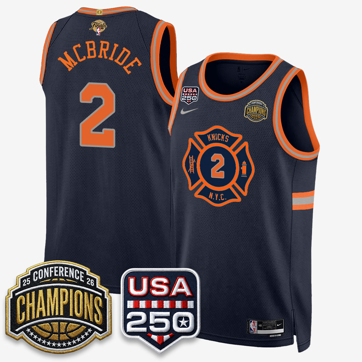 New York Knicks 2026 Basketball Eastern Conference Champions City Edition Jersey V2- Stitched-Cuztomshoes