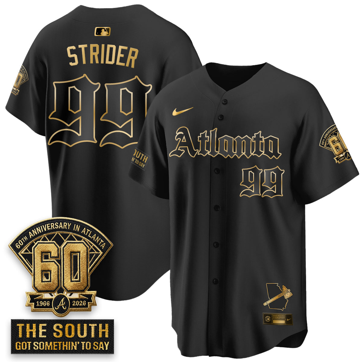 Atlanta Braves 2026 Gothic Edition Vapor Limited Jersey - Stitched V2