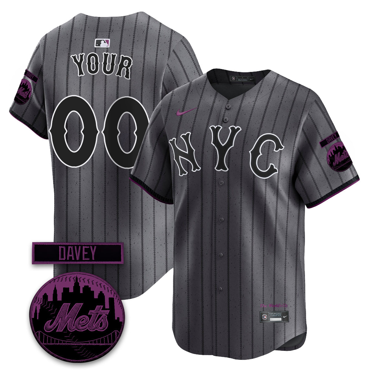 New York Mets 2026 Davey Johnson Memorial Vapor Custom Limited Jersey - Stitched-Cuztomshoes
