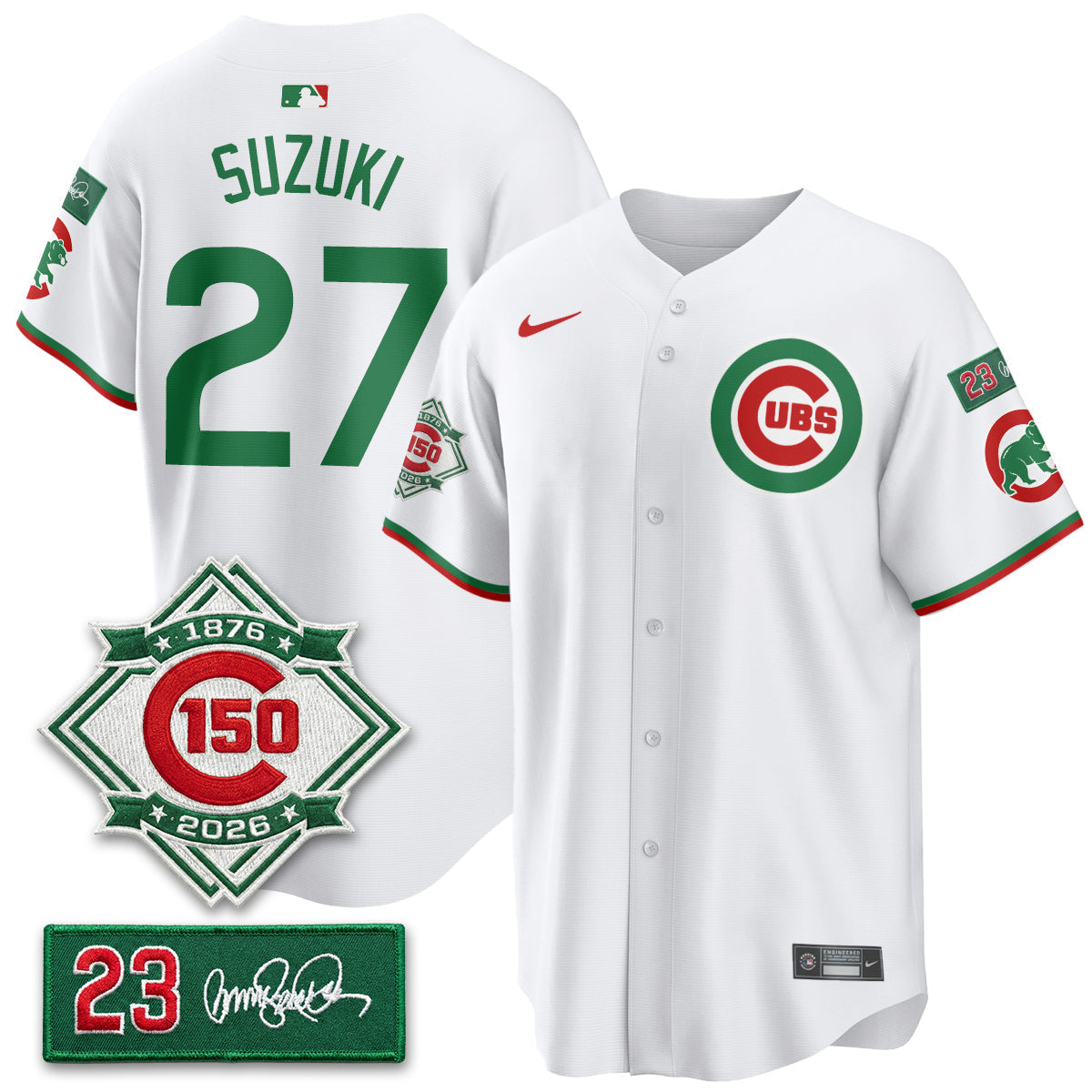 Chicago Cubs Limited Mexico Jersey - 150th Anniversary + Ryne Sandberg Tribute Patch Stitched