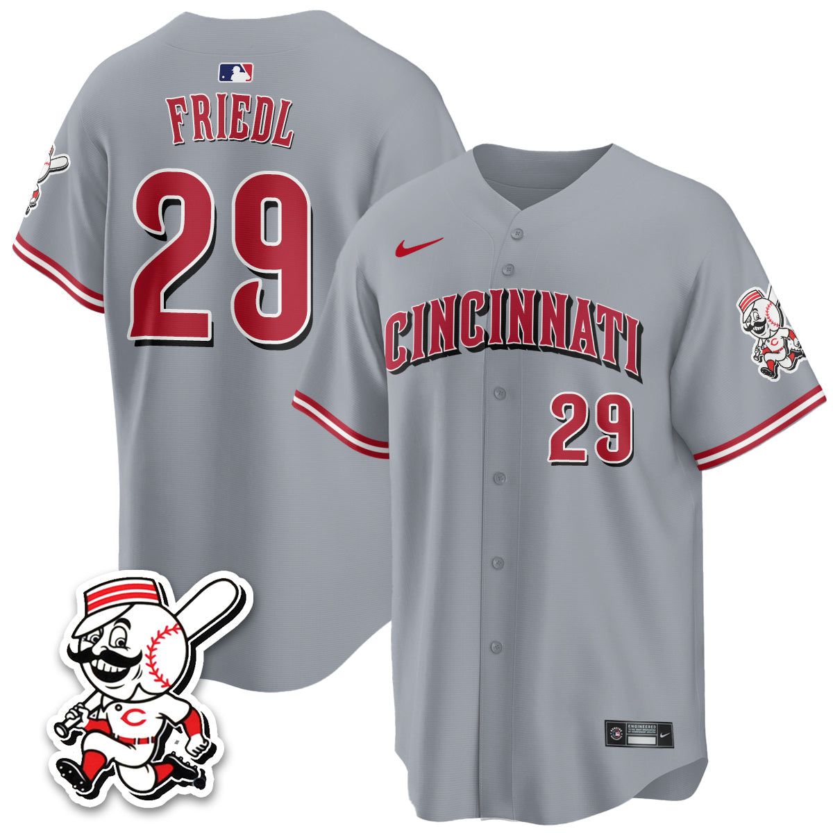 Cincinnati Reds 2026 City Connect Limited Vapor Jersey - Stitched