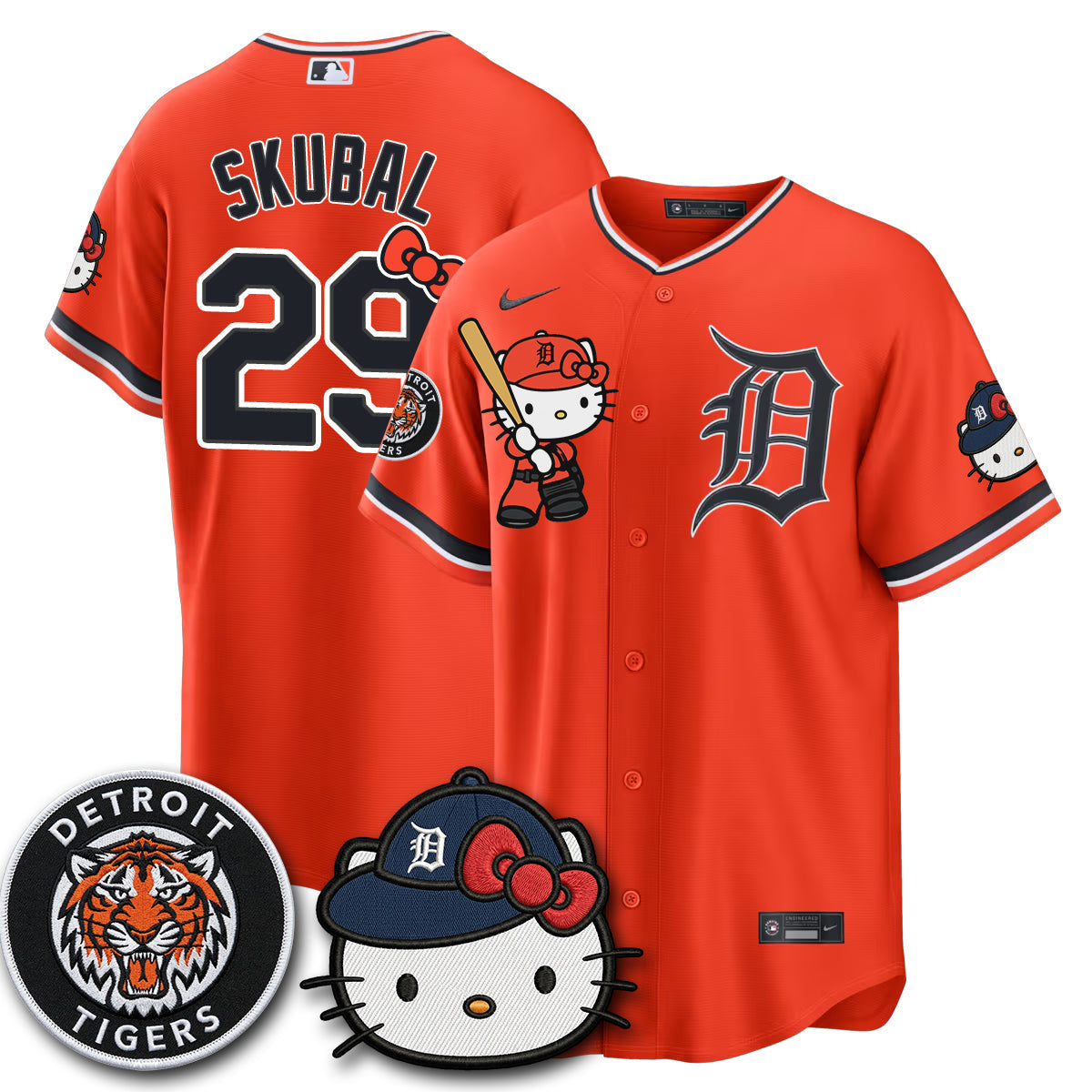 Detroit Tigers x Meow KT Edition Vapor Limited Jersey - Stitched