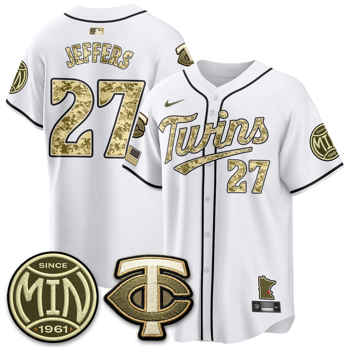 Minnesota Twins 2026 Armed Forces Day Jersey - Stitched