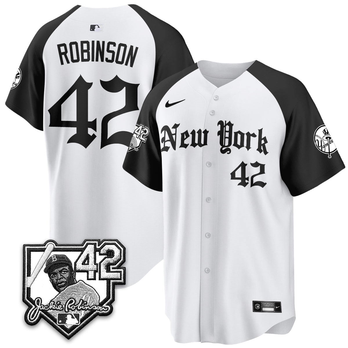 New York Yankees 2026 Jackie Robinson Day Gothic Vapor Limited Jersey - Stitched