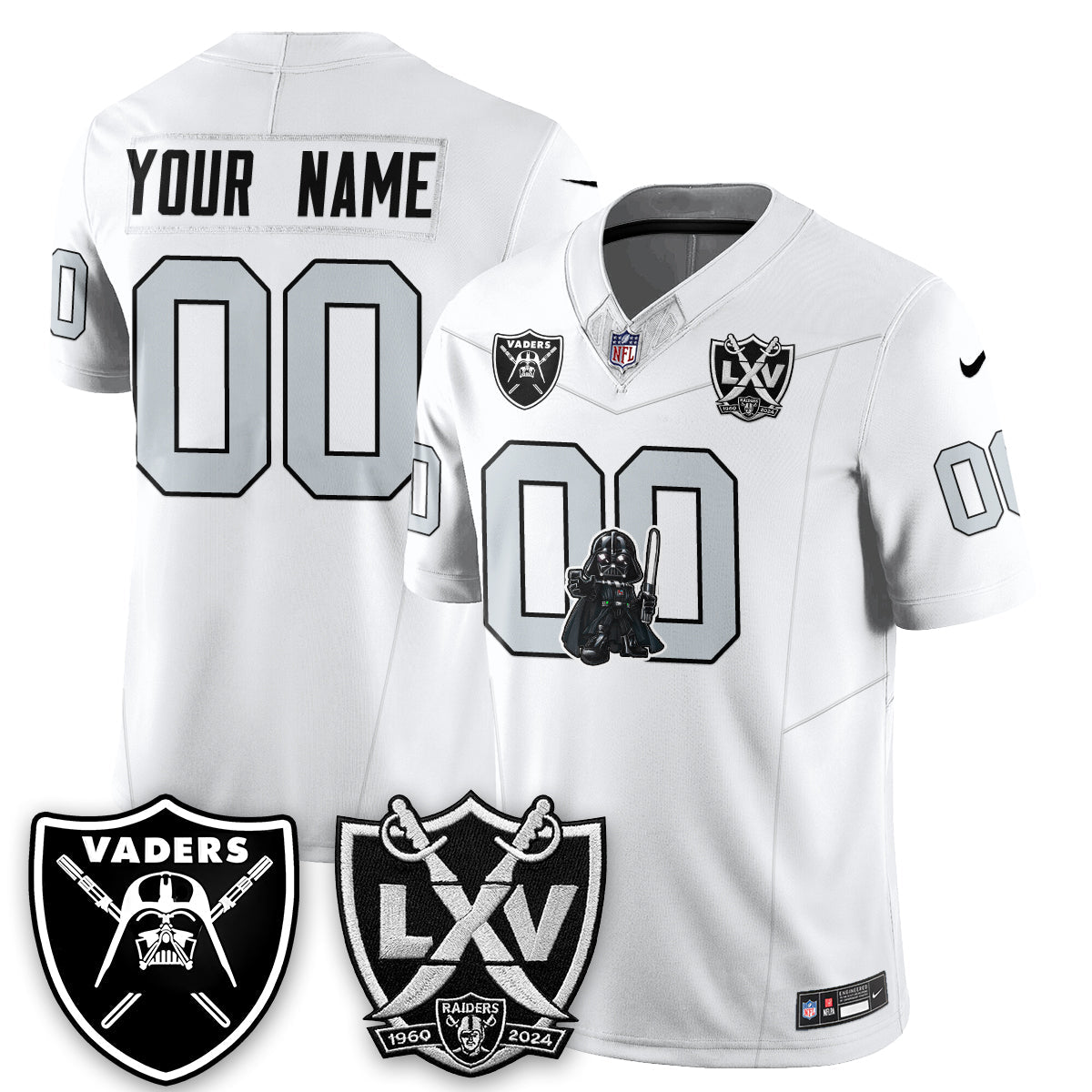 Las Vegas Raiders x Dark Lord Edition Vapor Custom Jersey - Stitched-Cuztomshoes