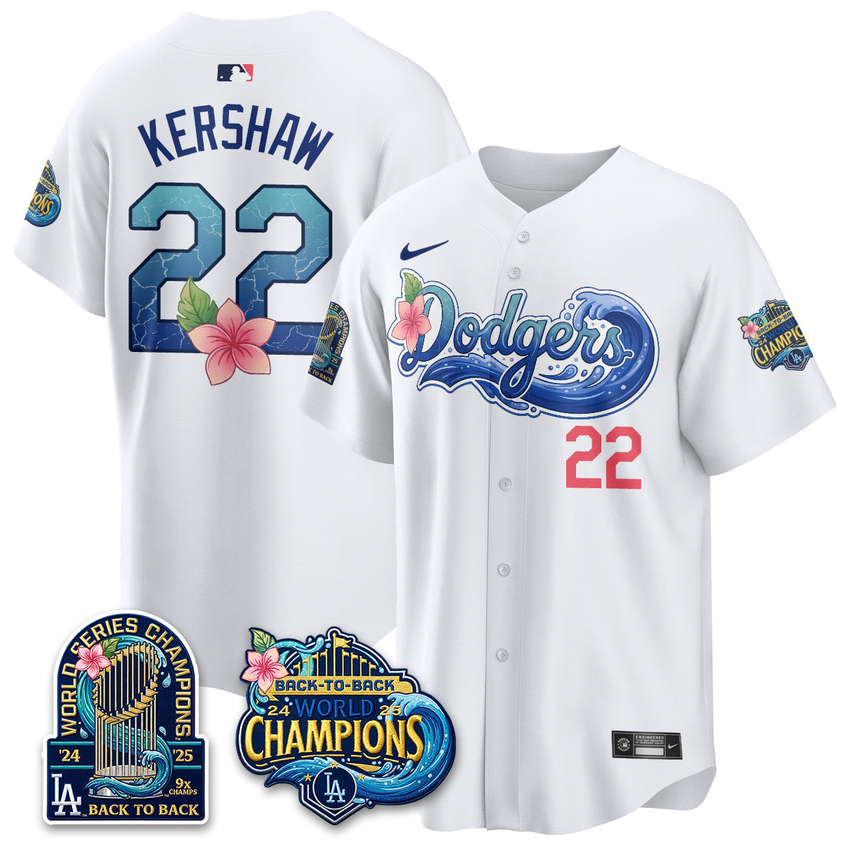 Los Angeles Dodgers Aloha Spirit Vapor Limited Jersey - Stitched-Cuztomshoes