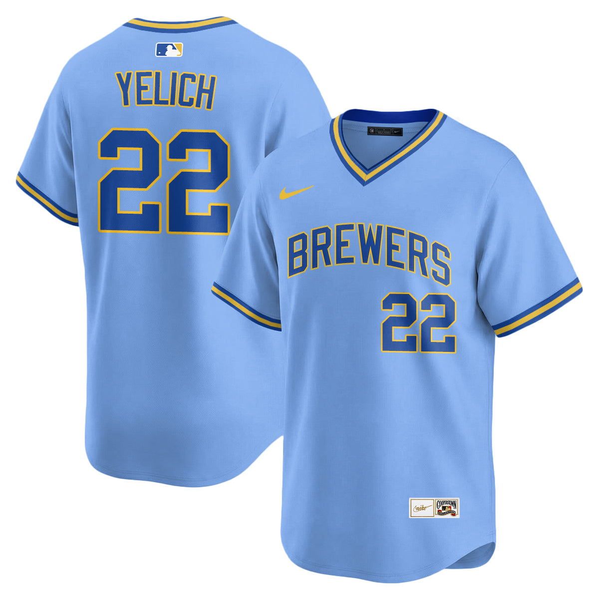 Milwaukee Brewers "Legacy Edition" Vapor Jersey - Stitched-Cuztomshoes