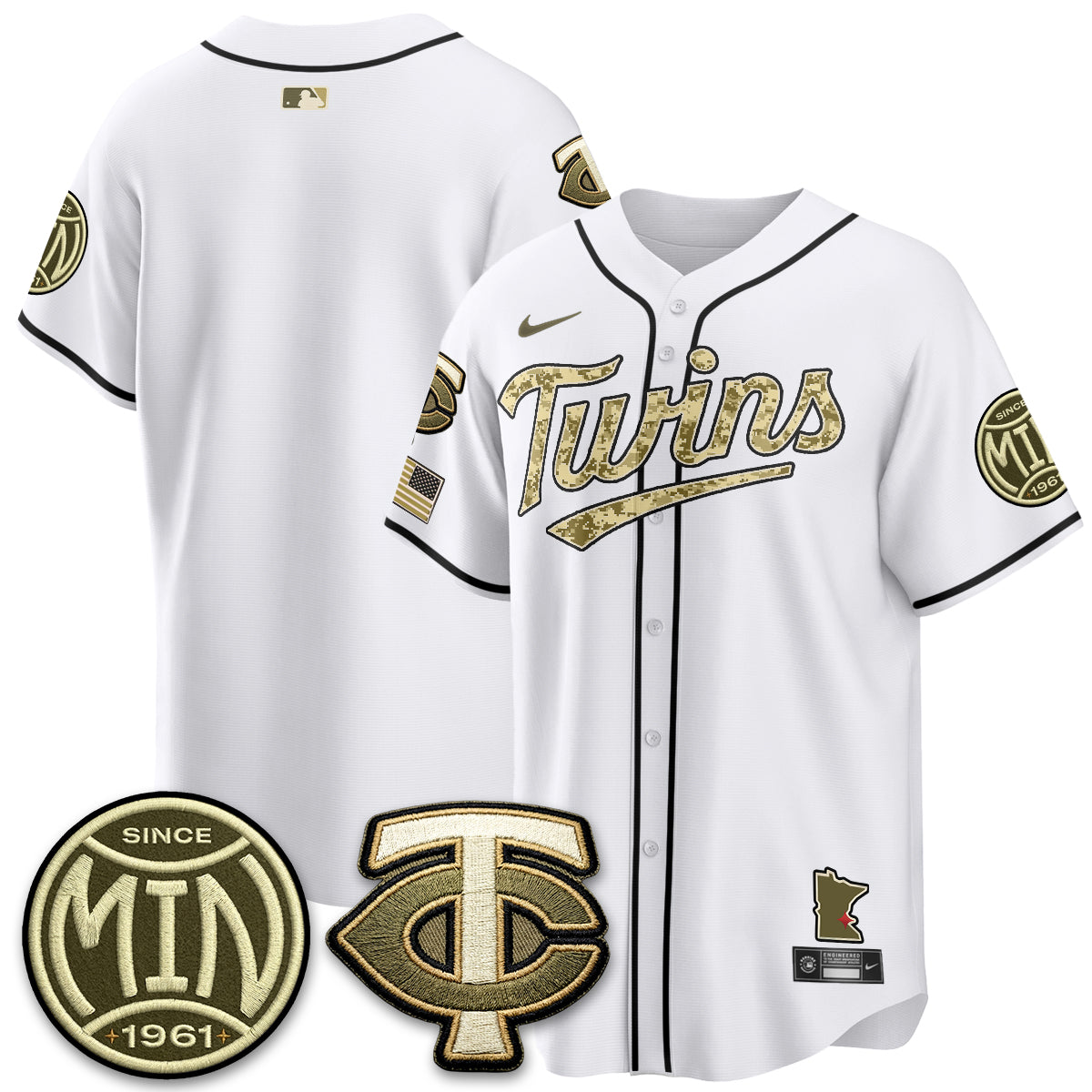 Minnesota Twins 2026 Armed Forces Day Jersey - Stitched