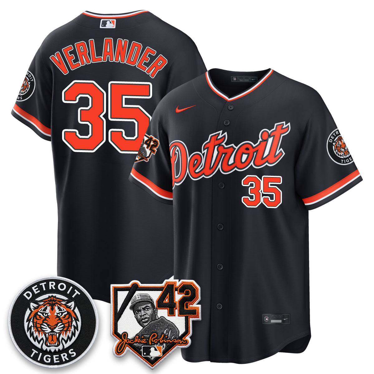 Detroit Tigers 2026 Jackie Robinson Day Vapor Limited Jersey - Stitched