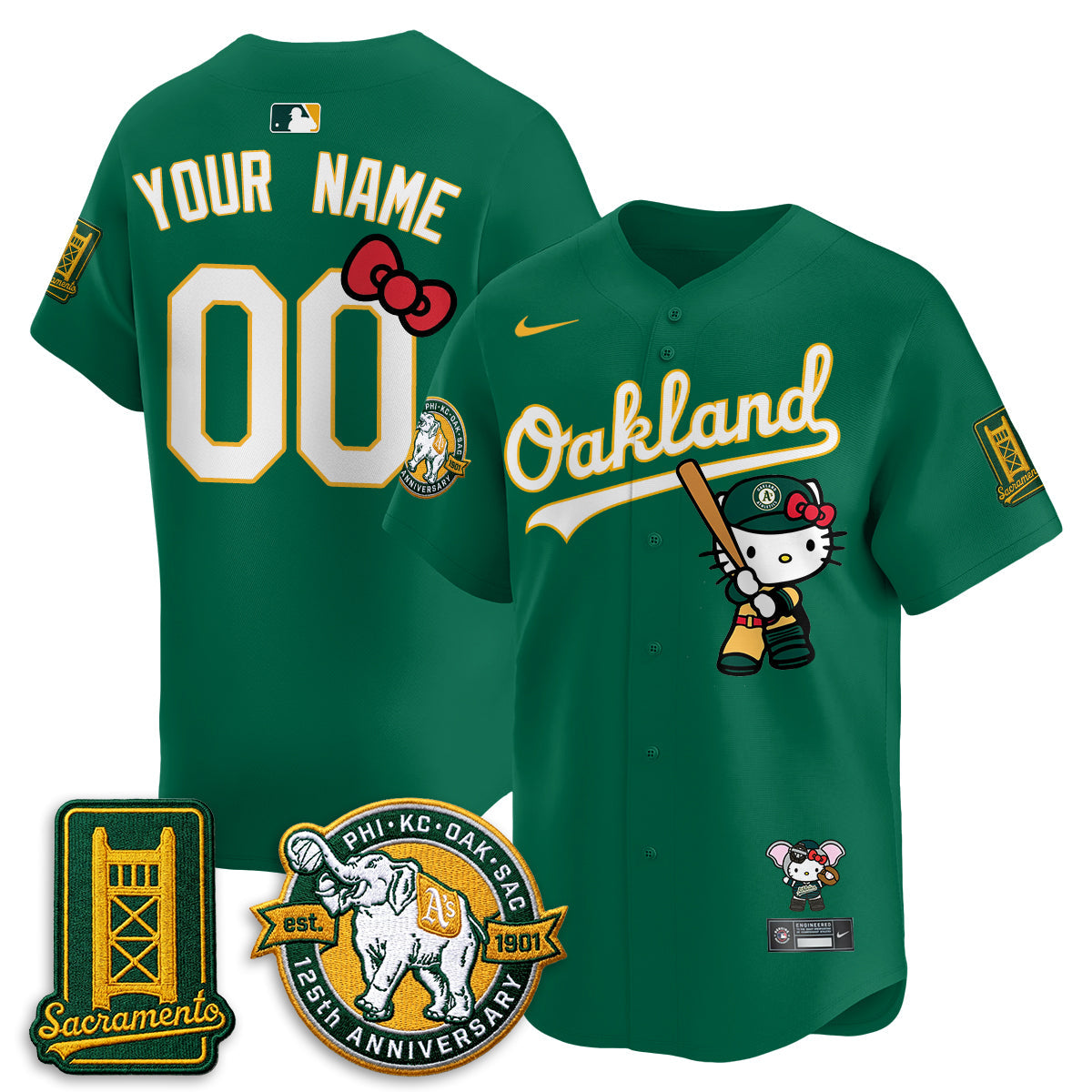 Athletics x Meow KT 2026 Vapor Limited Custom Jersey - Stitched