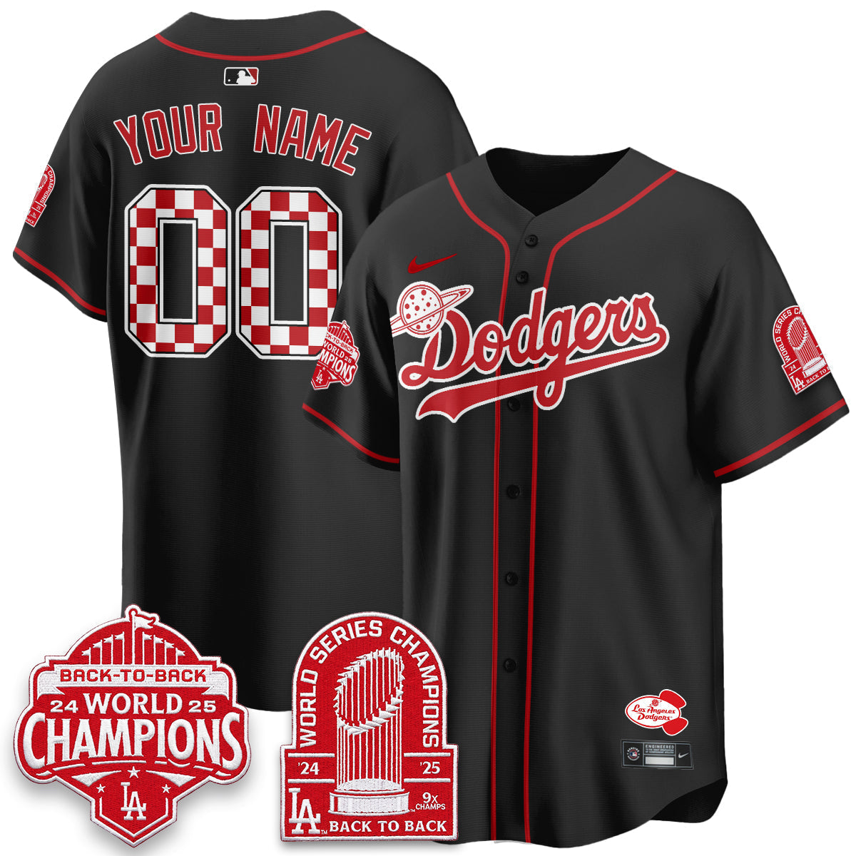 Los Angeles Dodgers 2026 Pizza Planet Vapor Limited Custom Jersey - Stitched-Cuztomshoes