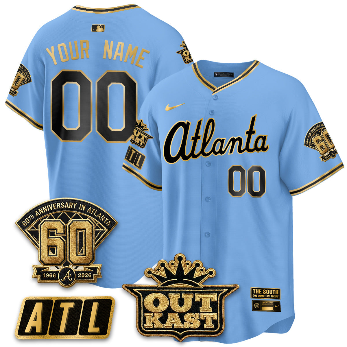 Atlanta Braves 2026 Gothic Edition Vapor Limited Custom Jersey - Stitched