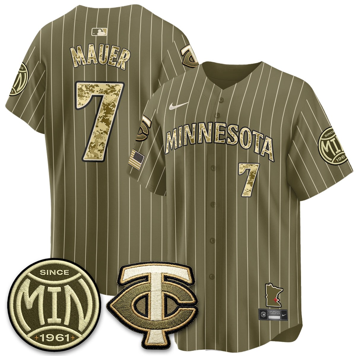 Minnesota Twins 2026 Armed Forces Day Jersey - Stitched