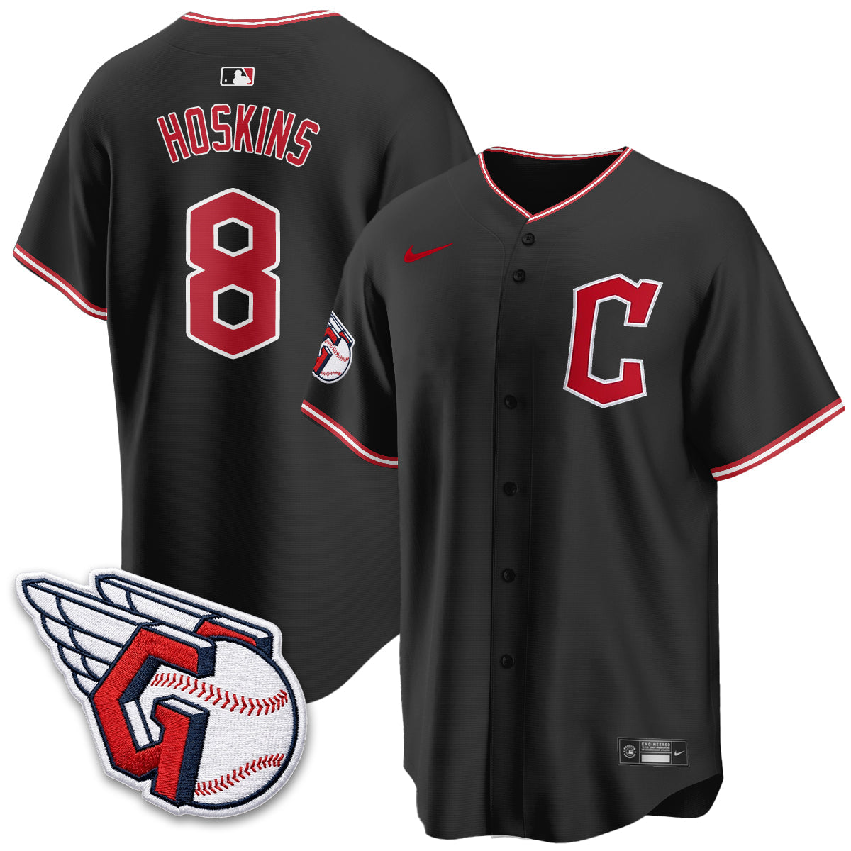 Cleveland Guardians 2026 Black Out Style Limited Vapor Jersey - Stitched