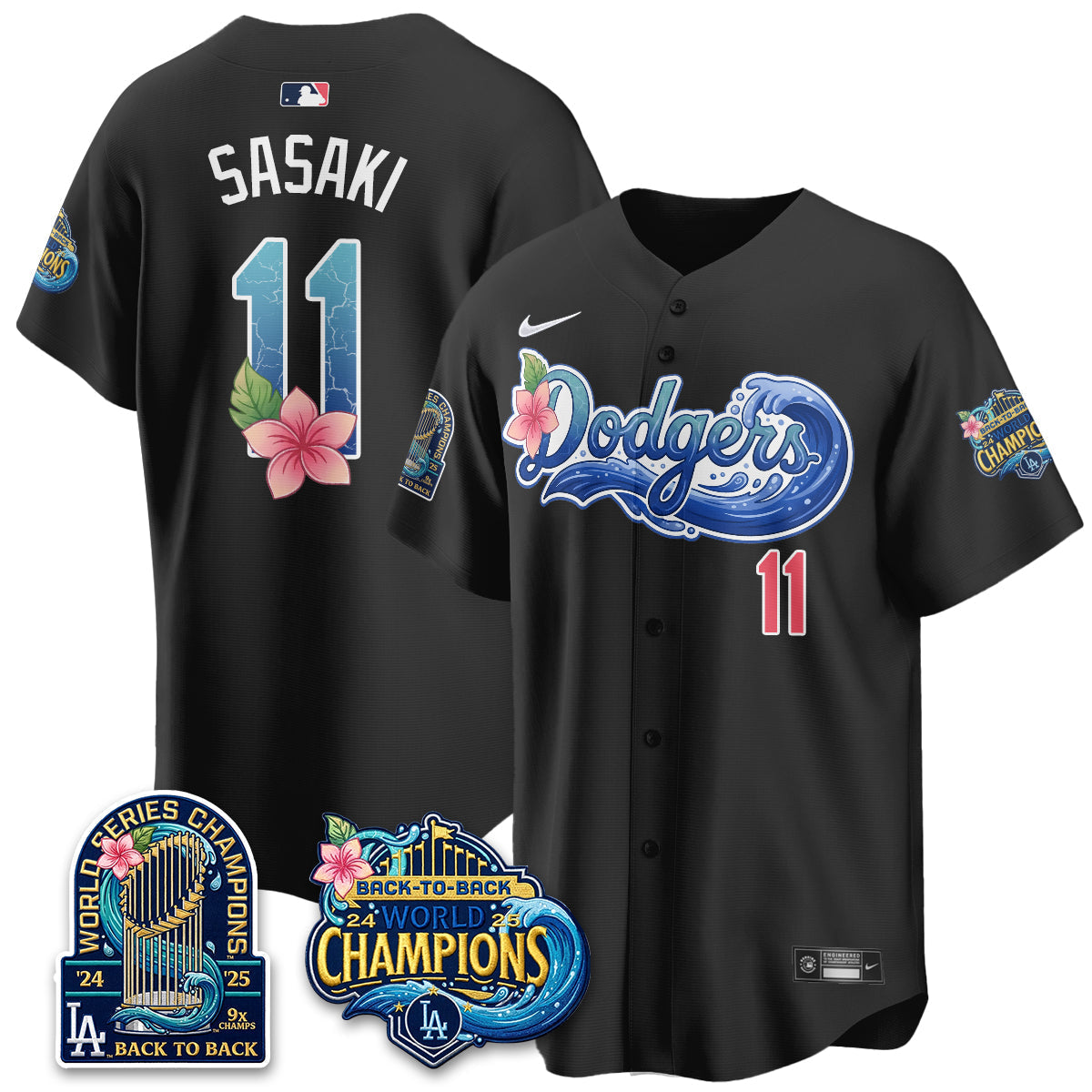 Los Angeles Dodgers Aloha Spirit Vapor Limited Jersey - Stitched-Cuztomshoes