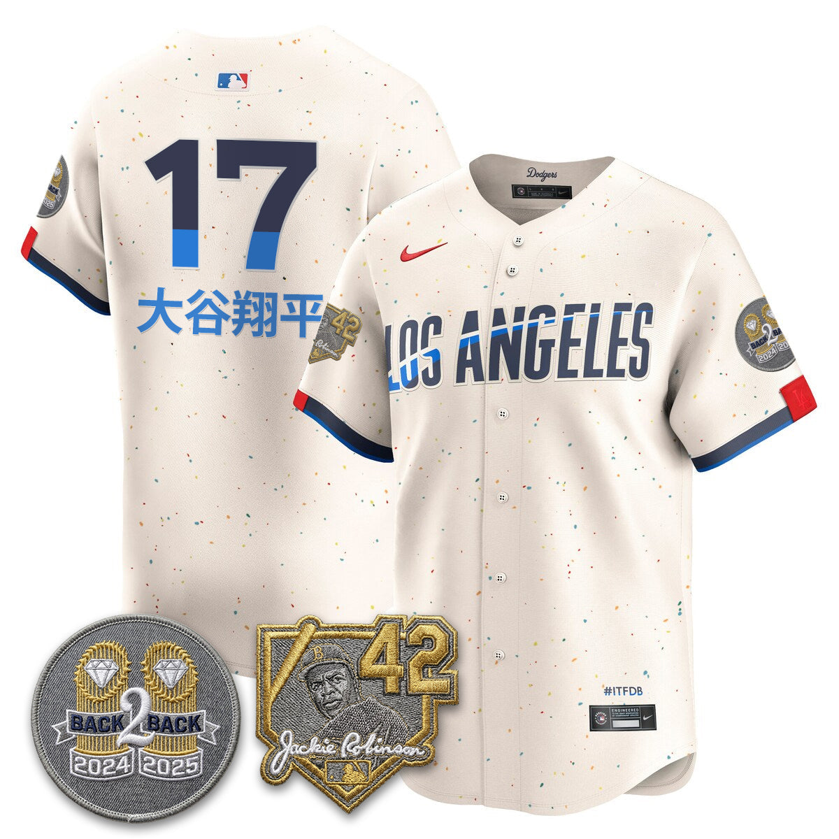 Los Angeles Dodgers - 2026 Jackie Robinson Day Vapor Limited Jersey - Stitched-Cuztomshoes