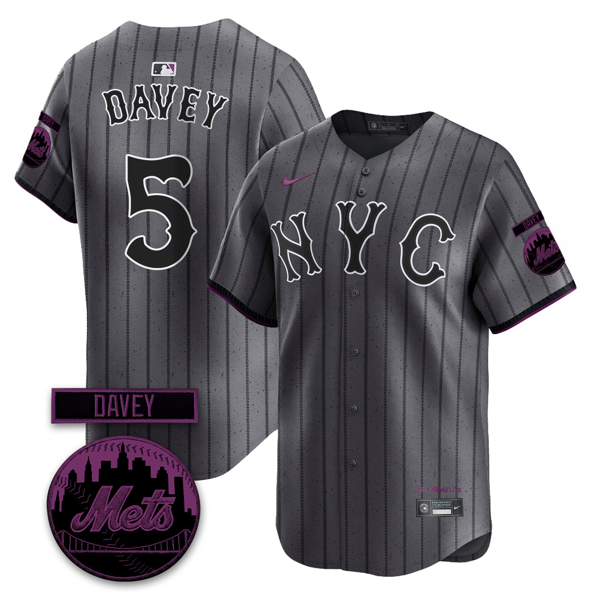 New York Mets 2026 Davey Johnson Memorial Vapor Limited Jersey - Stitched