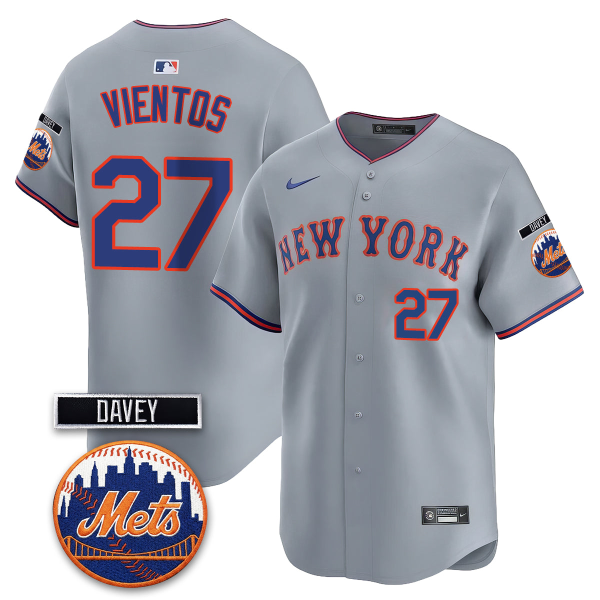 New York Mets 2026 Davey Johnson Memorial Vapor Limited Jersey - Stitched