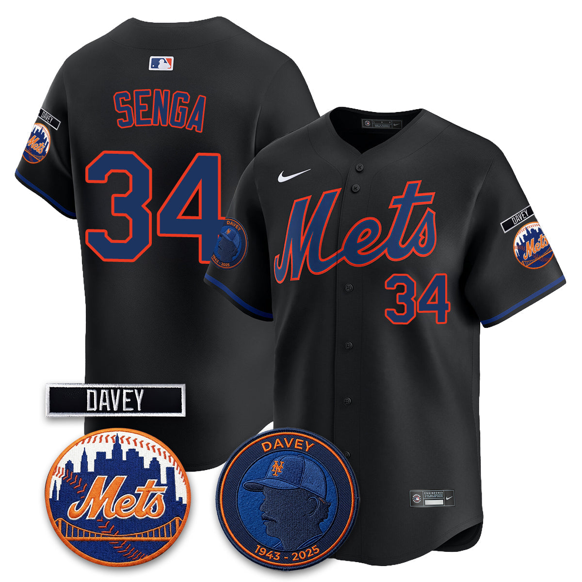 New York Mets 2026 Davey Johnson In Memoriam Vapor Limited Jersey - Stitched-Cuztomshoes