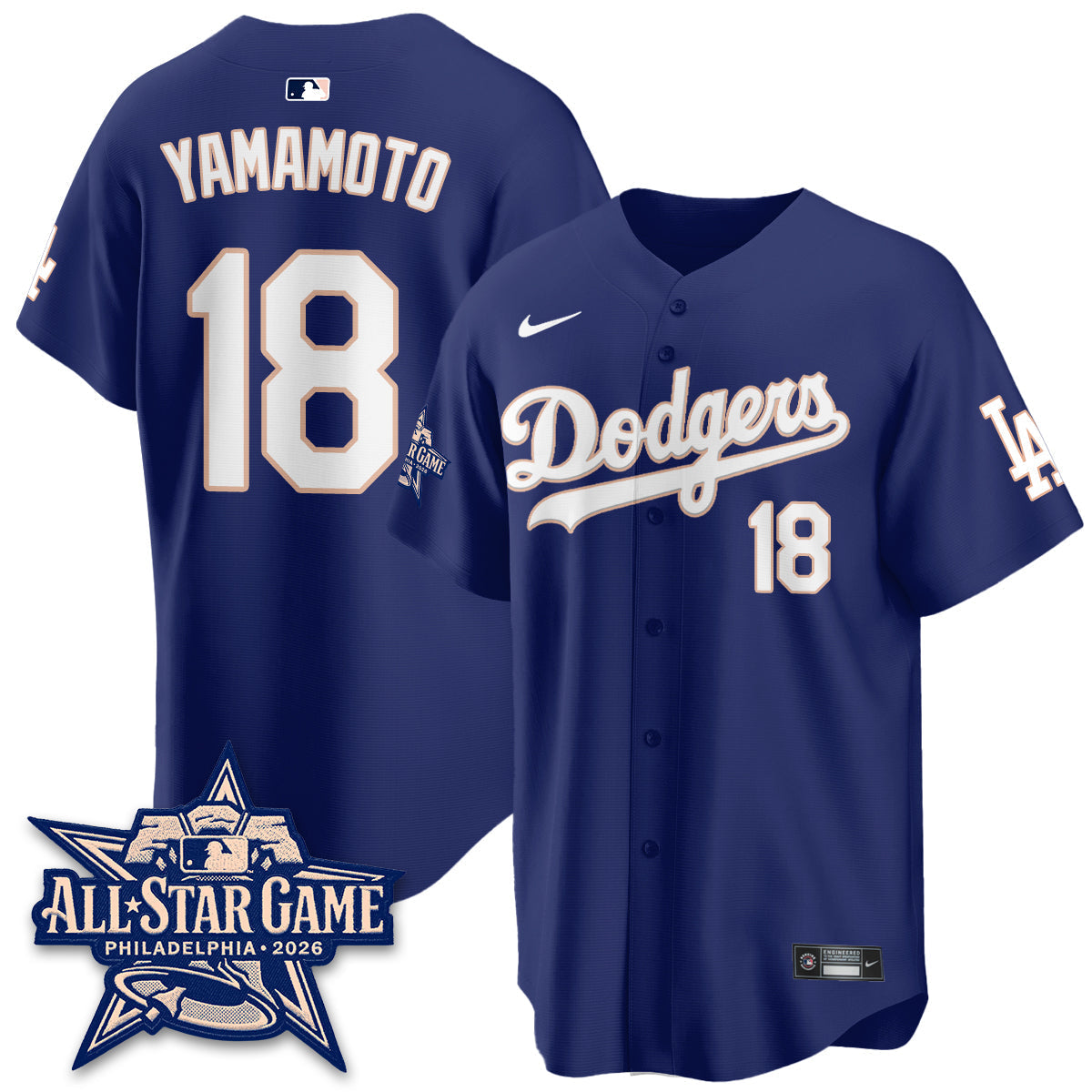 Los Angeles Dodgers All Star Game 2026 Vapor Jersey - Stitched-Cuztomshoes