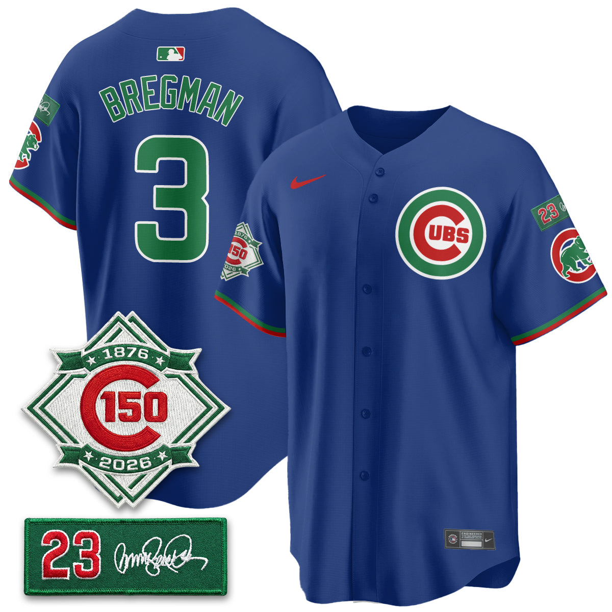 Chicago Cubs Limited Mexico Jersey - 150th Anniversary + Ryne Sandberg Tribute Patch Stitched
