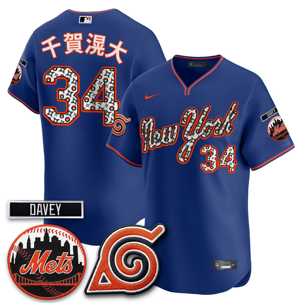 New York Mets x Naruto Nights 2026 Vapor Limited Jersey - Stitched V2