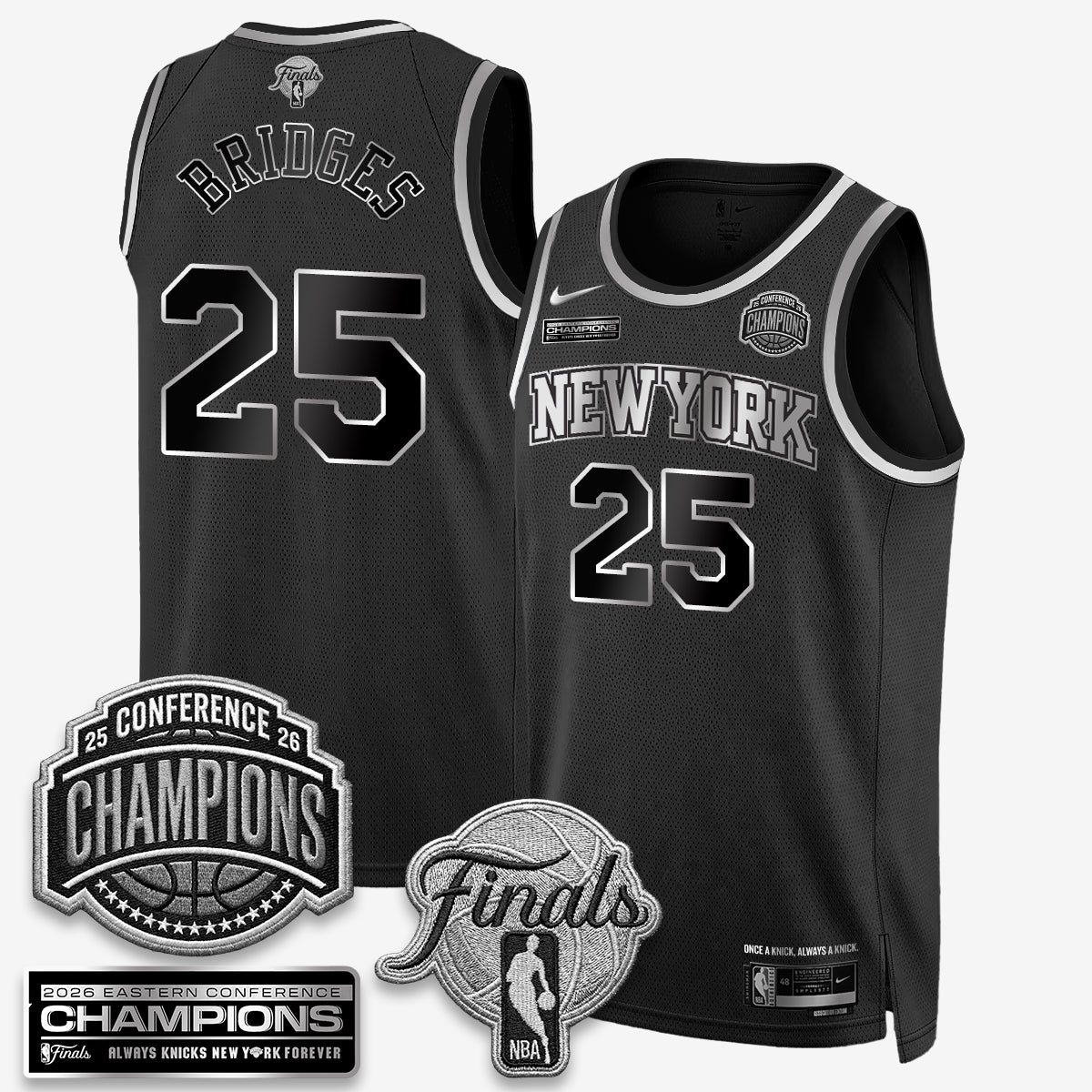 New York Knicks 2026 Basketball Eastern Conference Champions Vapor Special Edition Jersey - Stitched-Cuztomshoes