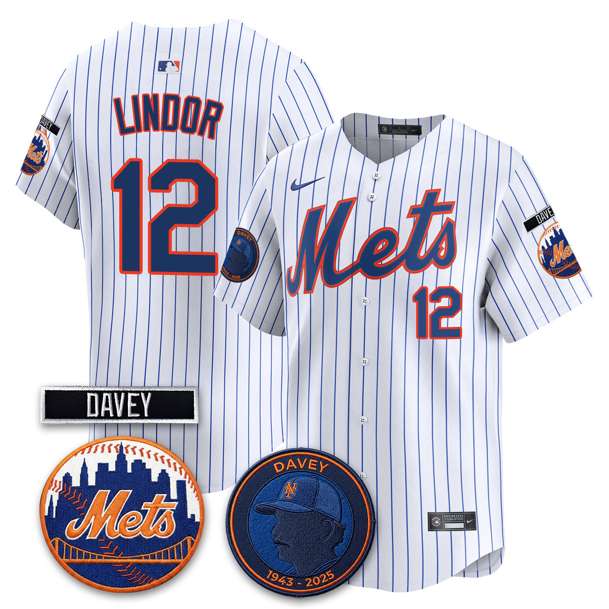 New York Mets 2026 Davey Johnson In Memoriam Vapor Limited Jersey - Stitched-Cuztomshoes