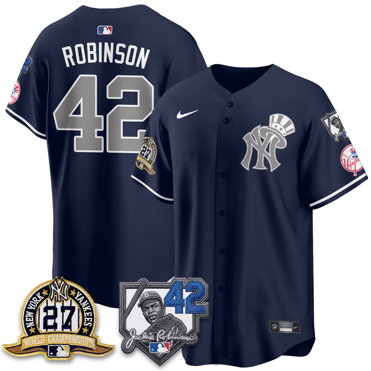 New York Yankees 2026 Jackie Robinson Day Vapor Limited Gold Edition Jersey - Stitched - V2