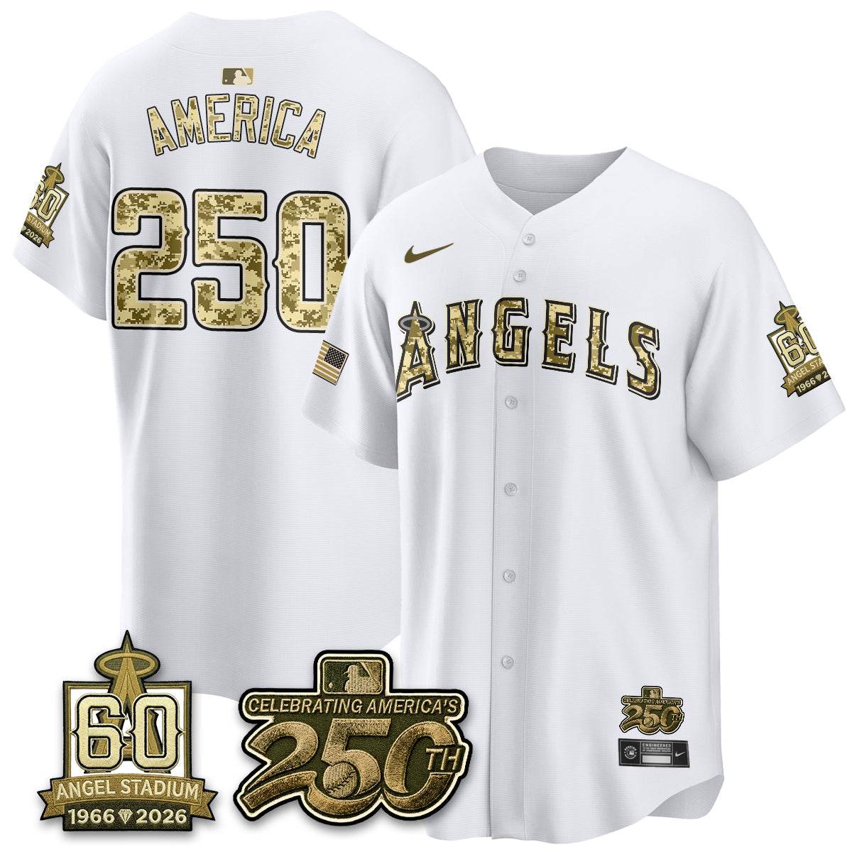 Los Angeles Angels Salute to Service 2026 Vapor Limited Jersey - Stitched-Cuztomshoes