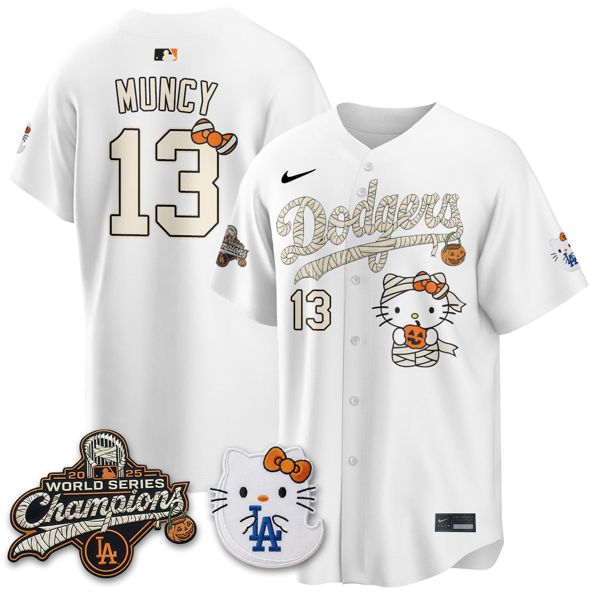 Los Angeles Dodgers Halloween 2026 Vapor Jersey V2- Stitched-Cuztomshoes