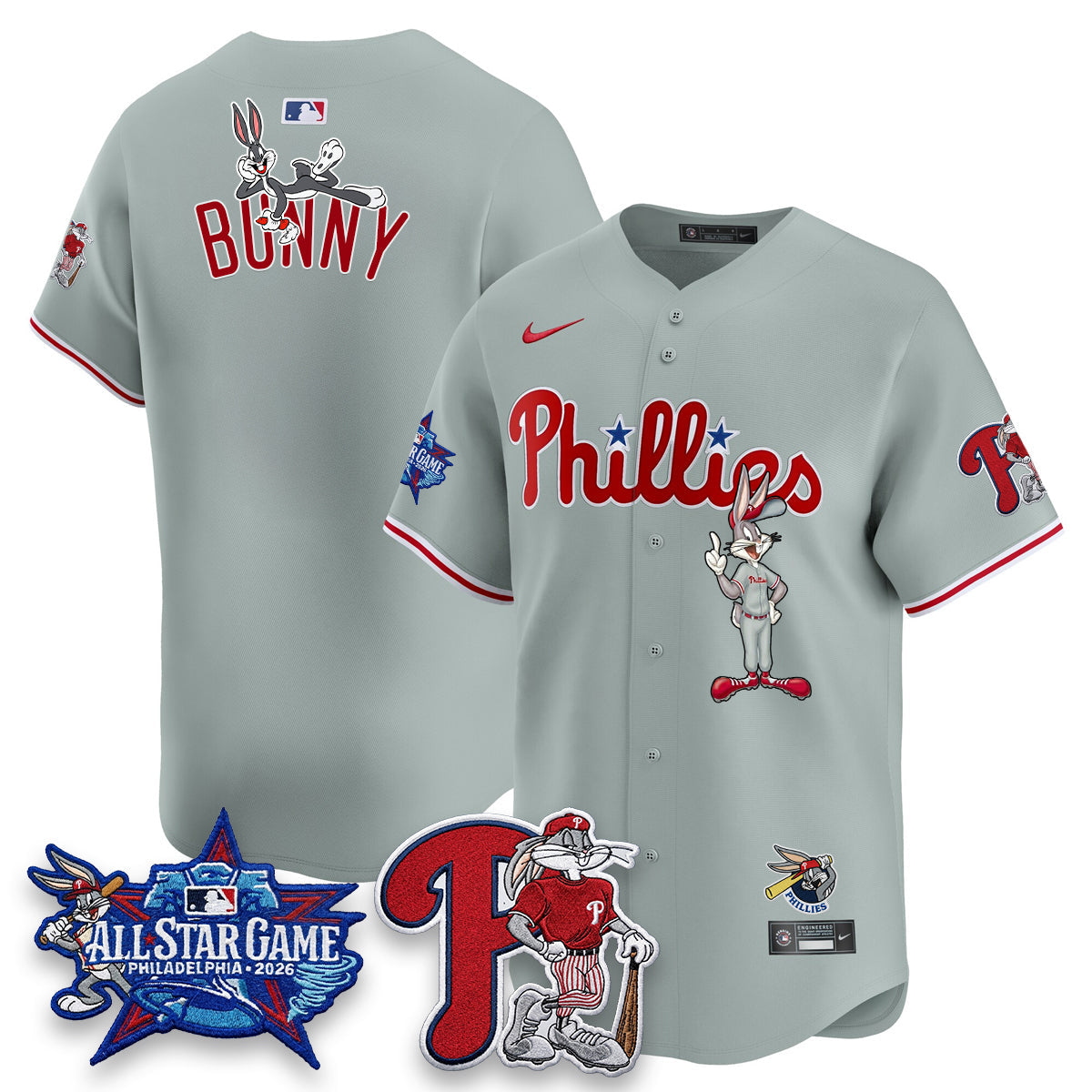 Philadelphia Phillies x Bunny Vapor Premier Limited Jersey - Stitched