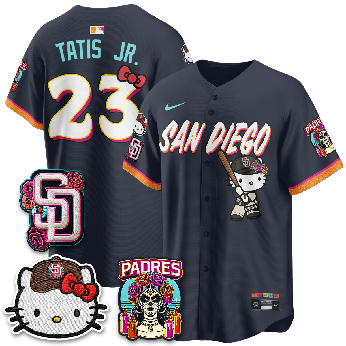 San Diego Padres 2026 City Connect x Meow KT Vapor Limited Jersey - Stitched